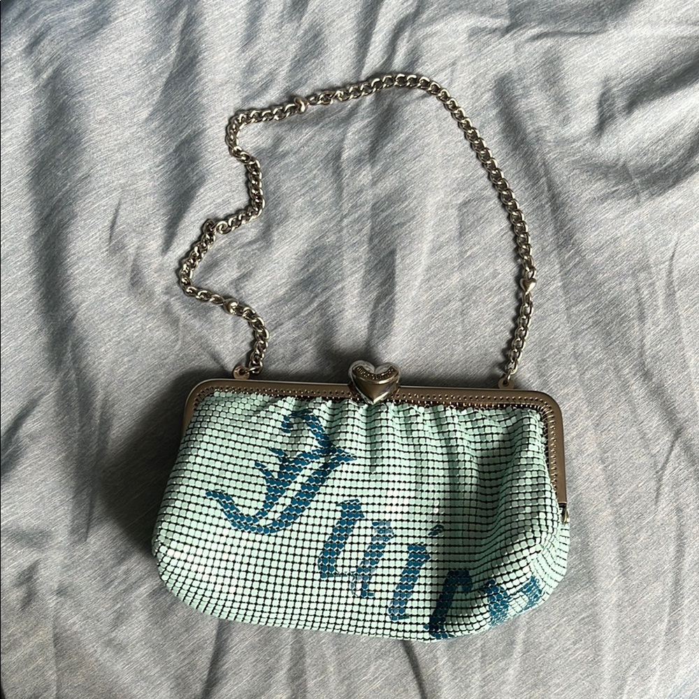 Vintage Juicy Couture Aqua Blue Clutch Pristine Condition